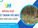 Bảng giá cừ tràm Vũ Mơ mới nhất 2026 - Cam kết cừ tươi, đủ quy cách, giao hàng nhanh